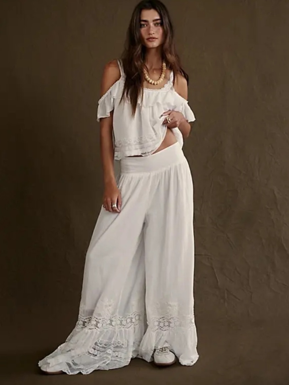 Free People Lace Cami & Pants Set